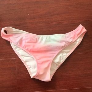PINK rouched butt bikini bottoms